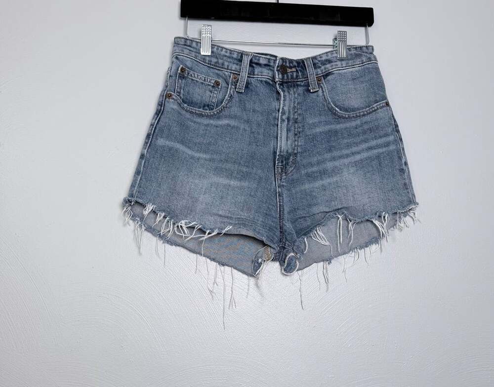 Lucky Brand Denim Shorts Blue Frayed Cut Offs 8/29